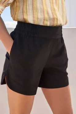 Next Linen Blend Pull On Boy Shorts -Women's Shirts & Blouses Sales C29551s3