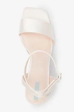 Next Ivory White Forever Comfort® Wedding Satin Block Heel Bridal Shoes -Women's Shirts & Blouses Sales C31 239s7