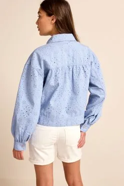 Next Cotton Rich Broderie Jacket -Women's Shirts & Blouses Sales C31838s3