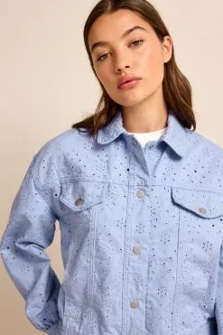 Next Cotton Rich Broderie Jacket -Women's Shirts & Blouses Sales C31838s4