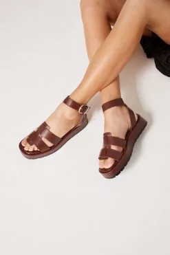 Next Forever Comfort® Leather Platform Chunky Sandals
