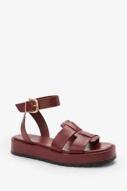 Next Forever Comfort® Leather Platform Chunky Sandals -Women's Shirts & Blouses Sales C32 157s4