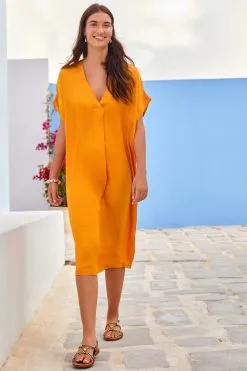 Next Satin Kaftan Coverup Beach Summer Dress