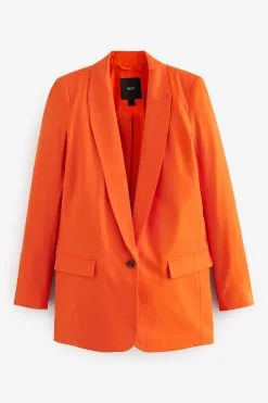 Next Relaxed Fit Single Breasted Blazer -Women's Shirts & Blouses Sales C33 316s5