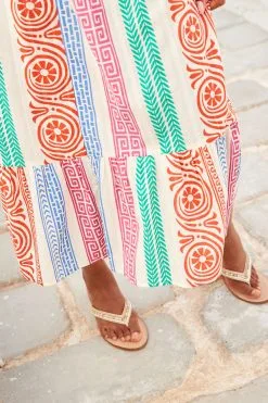 Next Multi Stripe Multi Stripe Bandeau Midi Summer Dress -Women's Shirts & Blouses Sales C34 436s7