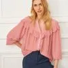 Next Dobby Frill Trim Blouse -Women's Shirts & Blouses Sales C36 550s