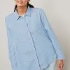 Next Blue Oversized Cotton Shirt