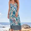 Next Racer Back V-Neck Midi Slip Summer Dress -Women's Shirts & Blouses Sales C39 724s