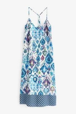 Next Racer Back V-Neck Midi Slip Summer Dress -Women's Shirts & Blouses Sales C39 724s5