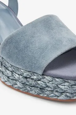 Next Forever Comfort® Leather Raffia High Wedges -Women's Shirts & Blouses Sales C41 687s7