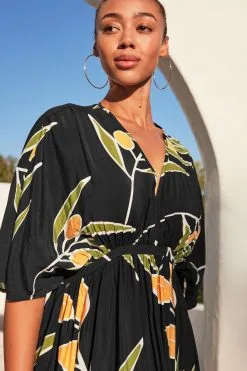 Next V-Neck Kaftan Maxi Summer Dress -Women's Shirts & Blouses Sales C42 452s4