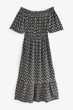 Next Off Shoulder Midi Summer Dress -Women's Shirts & Blouses Sales C43 851s5