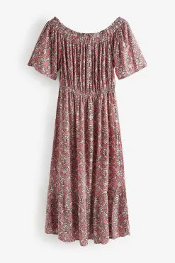 Next Off Shoulder Midi Summer Dress -Women's Shirts & Blouses Sales C43 925s5