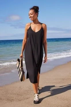 Next Racer Back V-Neck Midi Slip Summer Dress