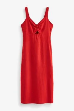 Next Linen Mix Slim Midi Dress -Women's Shirts & Blouses Sales C46283s4