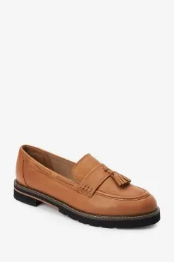 Next Forever Comfort® Leather Tassel Chunky Loafer Shoes -Women's Shirts & Blouses Sales C48 339s4