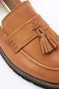 Next Forever Comfort® Leather Tassel Chunky Loafer Shoes -Women's Shirts & Blouses Sales C48 339s6