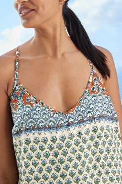 Next Racer Back V-Neck Midi Slip Summer Dress -Women's Shirts & Blouses Sales C48 602s4