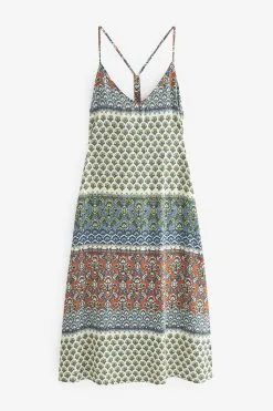 Next Racer Back V-Neck Midi Slip Summer Dress -Women's Shirts & Blouses Sales C48 602s5