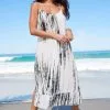 Next Racer Back V-Neck Midi Slip Summer Dress -Women's Shirts & Blouses Sales C50 852s
