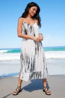 Next Racer Back V-Neck Midi Slip Summer Dress
