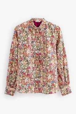 Next Long Sleeve Ruffle Neck Signature Cotton Shirt 13 Next Long Sleeve Ruffle Neck Signature Cotton Shirt -Women's Shirts & Blouses Sales C51 054s6