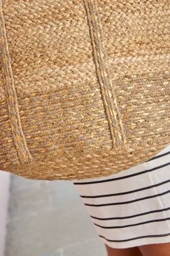 Next Natural Jute Metallic Shopper Bag -Women's Shirts & Blouses Sales C51 059s3