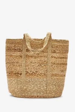 Next Natural Jute Metallic Shopper Bag -Women's Shirts & Blouses Sales C51059s5