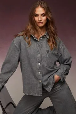 Next Grey Oversized TENCEL™ Shirt