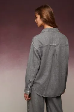 Next Grey Oversized TENCEL™ Shirt -Women's Shirts & Blouses Sales C52 300s3