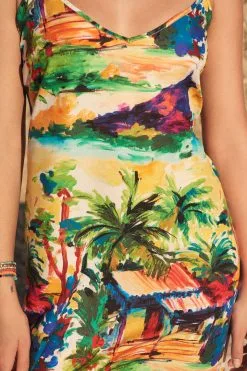 Next Racer Back V-Neck Midi Slip Summer Dress -Women's Shirts & Blouses Sales C53 133s4