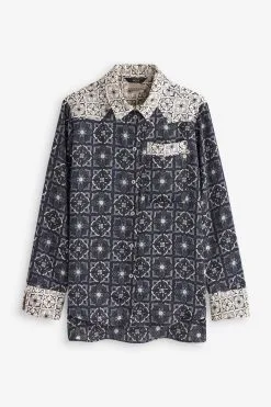 Next Western Style Long Sleeve Shirt -Women's Shirts & Blouses Sales C54 569s6