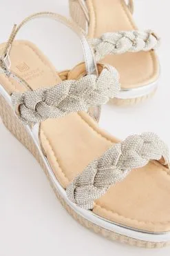 Next Forever Comfort® Bling Plait Wedges -Women's Shirts & Blouses Sales C57190s6