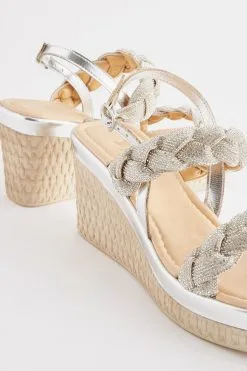 Next Forever Comfort® Bling Plait Wedges -Women's Shirts & Blouses Sales C57190s7