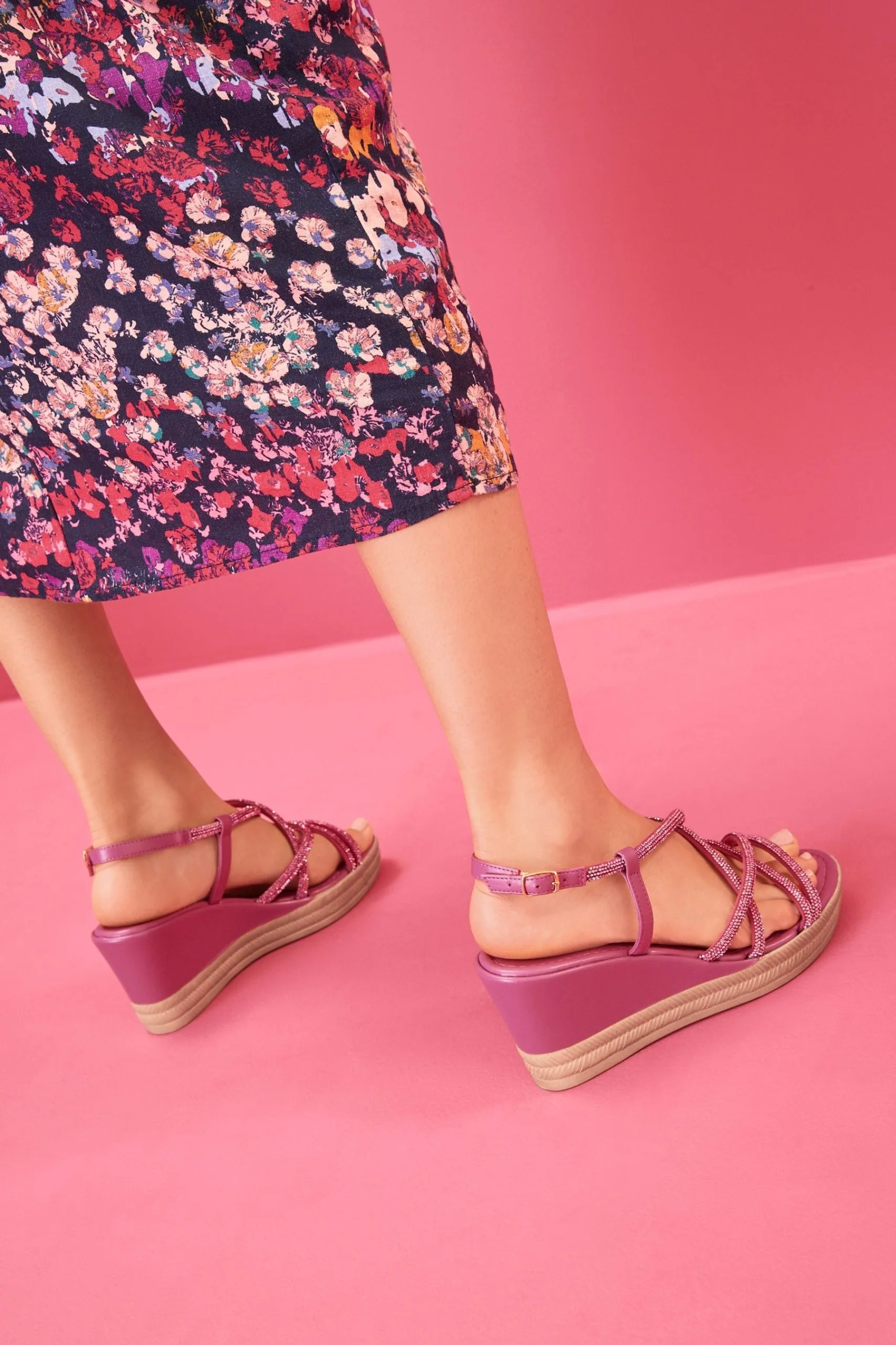 Next Forever Comfort® Tubular Bling Asymmetric Wedges 4 Next Forever Comfort® Tubular Bling Asymmetric Wedges - Image 2