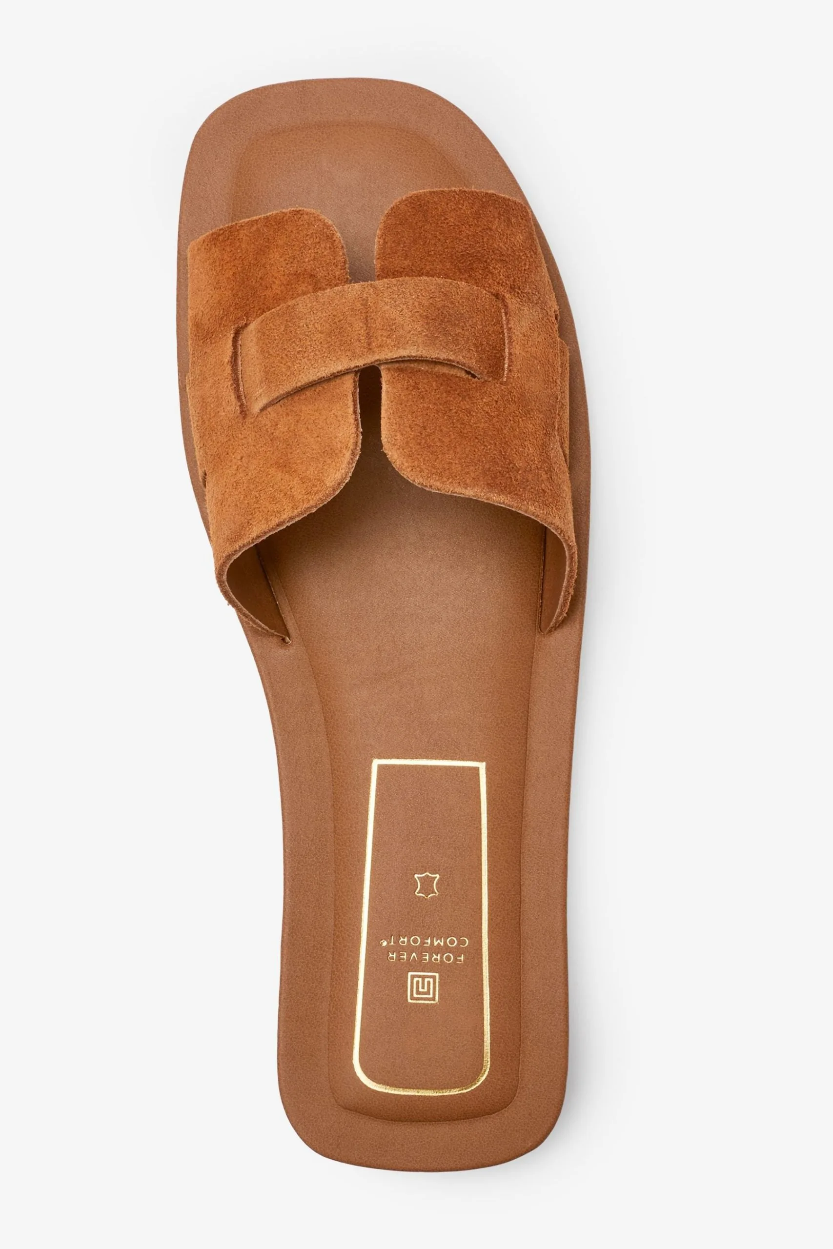 Next Forever Comfort® Leather Mule Flat Sandals 7 Next Forever Comfort® Leather Mule Flat Sandals - Image 5