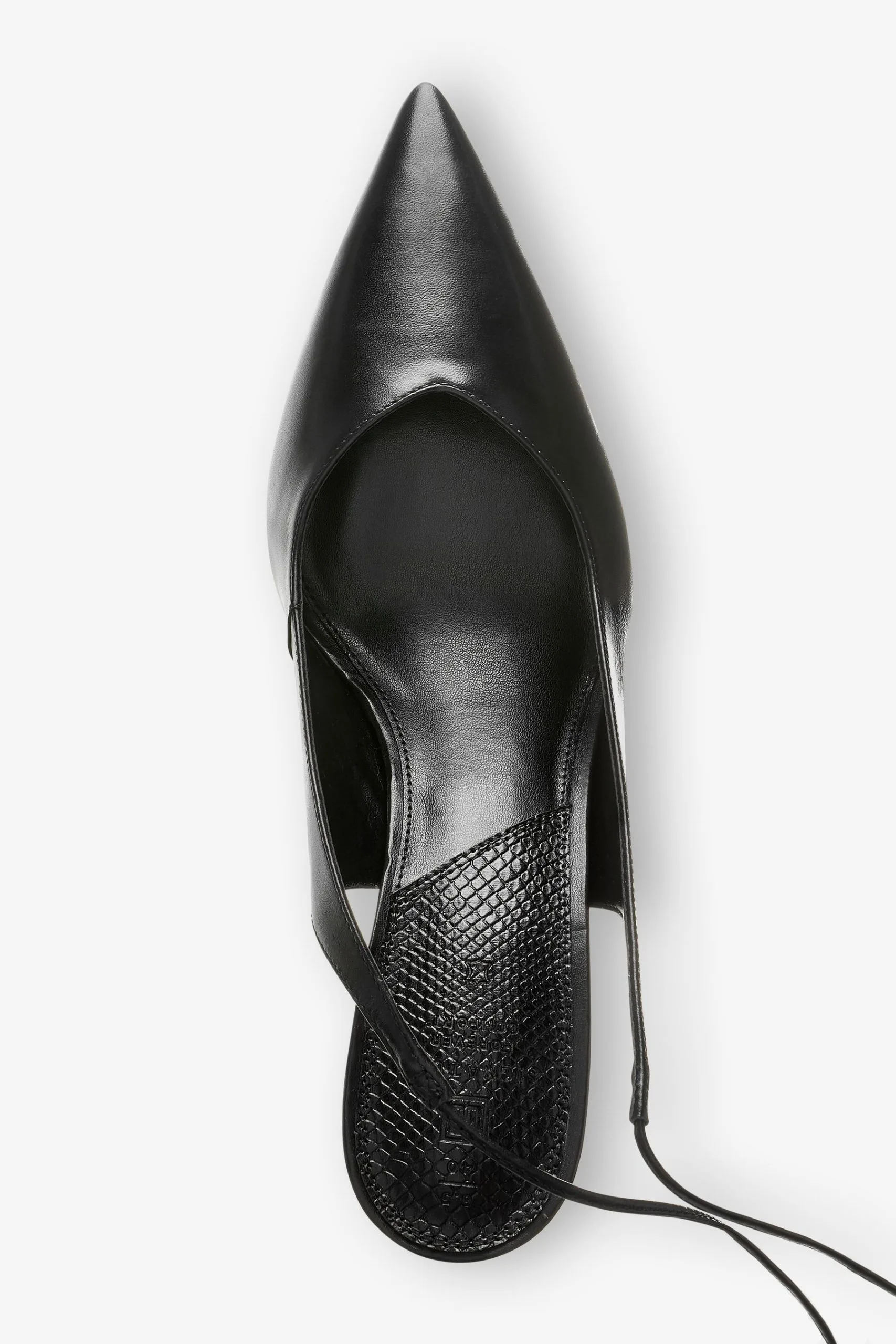 Next Signature Forever Comfort® Leather Point Toe Wrap Heel Shoes 7 Next Signature Forever Comfort® Leather Point Toe Wrap Heel Shoes - Image 5