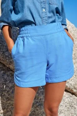 Next Mid Blue Lightweight Relaxed Denim Shirt -Women's Shirts & Blouses Sales C61 785s3