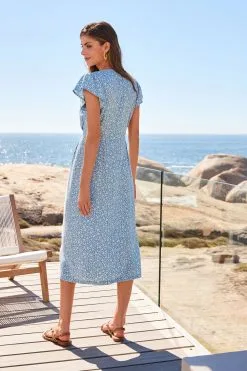 Next Blue Ditsy Floral Print Ditsy Floral Print Summer Dress' 8 Next Blue Ditsy Floral Print Ditsy Floral Print Summer Dress' -Women's Shirts & Blouses Sales C63 384s3