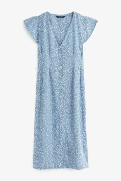 Next Blue Ditsy Floral Print Ditsy Floral Print Summer Dress' 9 Next Blue Ditsy Floral Print Ditsy Floral Print Summer Dress' -Women's Shirts & Blouses Sales C63 384s4