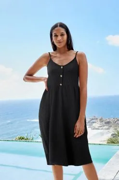 Next Button Down Cotton Cami Summer Dress