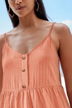 Next Button Down Cotton Cami Summer Dress -Women's Shirts & Blouses Sales C67 877s4