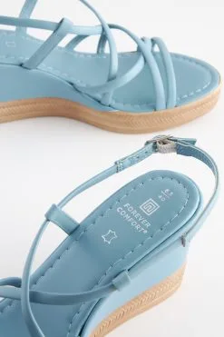 Next Forever Comfort Leather Asymmetric Strappy Wedges -Women's Shirts & Blouses Sales C67492s6