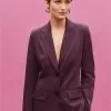 Next Purple Single Breasted Fitted Jacket 2 Next Purple Single Breasted Fitted Jacket -Women's Shirts & Blouses Sales C71 022s