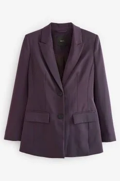 Next Purple Single Breasted Fitted Jacket -Women's Shirts & Blouses Sales C71 022s6