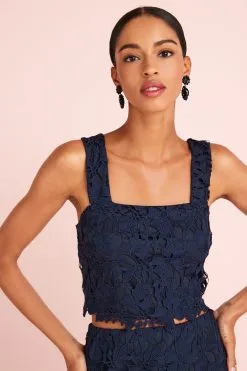 Next Sleeveless Co Ord Lace Detail Tie Back Top