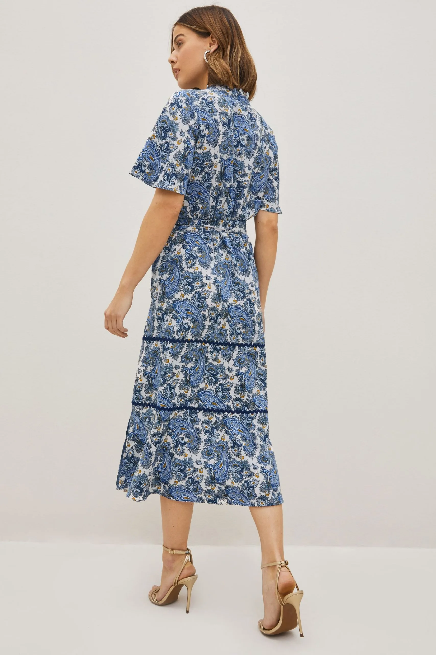 Next Zip Neck Midi Dress 4 Next Zip Neck Midi Dress - Image 2