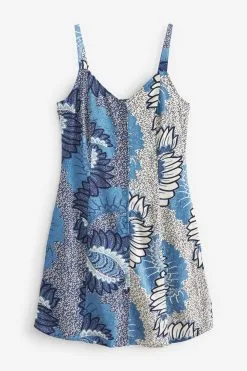 Next Button Through Mini Slip Dress -Women's Shirts & Blouses Sales C74 277s5