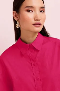 Next Oversized Long Sleeve Cotton Shirt -Women's Shirts & Blouses Sales C74 286s4