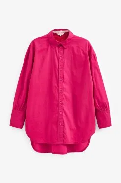 Next Oversized Long Sleeve Cotton Shirt -Women's Shirts & Blouses Sales C74 286s6